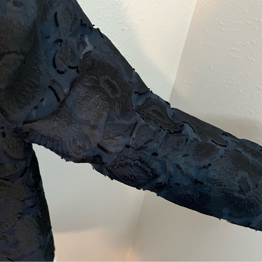 Kenzo Paris Navy and Black Textured Blazer - Picture 5 of 7